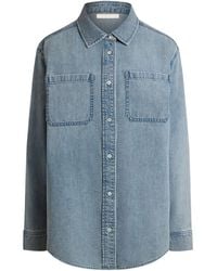 12 STOREEZ - Denim Pocket Shirt - Lyst