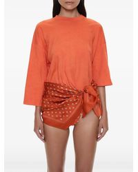 Christopher Esber - Bandana-Detail Asymmetric Pareo T-Shirt - Lyst