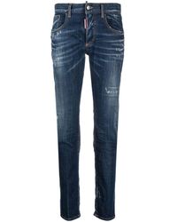 DSquared² - 24/7 Distressed Skinny Jeans - Lyst
