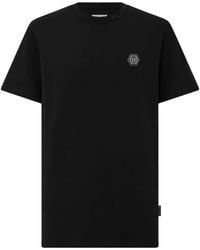 Philipp Plein - Round Neck T-Shirt Neck Logo - Lyst