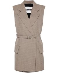 Jil Sander - Checked Vest - Lyst
