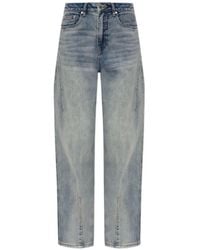 Gestuz - Slit-Detail Wide-Leg Jeans - Lyst