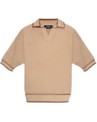 DSquared² - Open Knit Embroidered T-Shirt - Lyst
