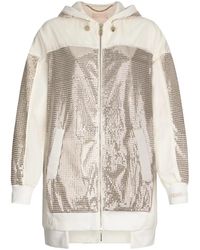 Liu Jo - Sequinned Parka - Lyst