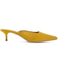 STAUD - 50Mm Leather Heeled Mules - Lyst