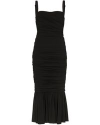 Dolce & Gabbana Kokerjurk Met Bandjes - Zwart