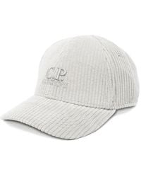 C.P. Company - Logo-Embroidered Corduroy Cap - Lyst