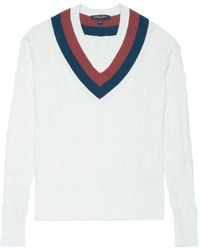Brooks Brothers - V-Neck Tennis Sweater - Lyst
