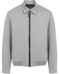 Brioni - Wool Zip-Up Jacket - Lyst
