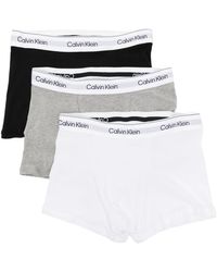 Calvin Klein - Slips Mit Logo-Bund (3Er-Set) - Lyst