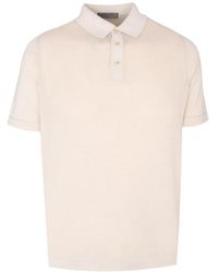 Corneliani - Knitted Cotton Polo Shirt - Lyst
