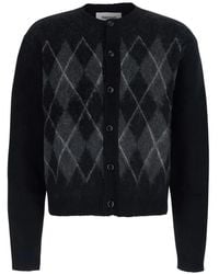 Tonywack - Argyle-Pattern Cardigan - Lyst