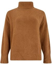 Moorer - Roll-Neck Raglan-Sleeve Sweater - Lyst