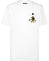 Philipp Plein - Smile-Patch T-Shirt - Lyst