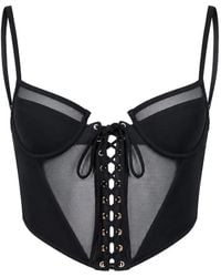 Kiki de Montparnasse - Lace-Up Bikini Top - Lyst