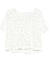 Bompard - Openwork Crochet Blouse - Lyst
