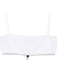 Moschino - Popeline Cropped Top - Lyst