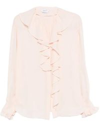 McQueen - Camisa Con Volantes - Lyst