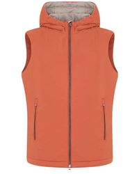 Fedeli - Chaleco Acolchado Con Capucha - Lyst