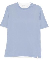 Paolo Pecora - Double-Layered Cotton T-Shirt - Lyst