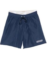Moschino - Logo-Print Drawstring Swim Shorts - Lyst