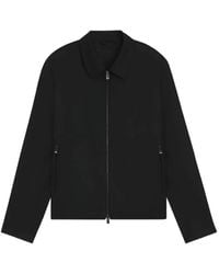 BOSS - Zip-Up Wool Jacket - Lyst