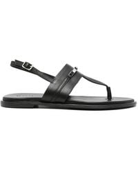 Calvin Klein - Sandalen Mit Logo-Schild - Lyst
