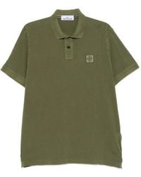 Stone Island - 22002Sc Cotton Piqué Pigment Dye Polo Shirt - Lyst