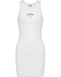 Moschino - Ribbed Mini Dress - Lyst