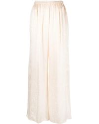 forte_forte - Micro Damier Flared Trousers - Lyst