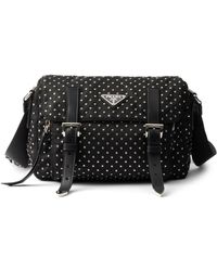 Prada - Bolso de hombro Re-Nylon con apliques - Lyst