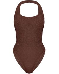 Hunza G - Sandy Crinkle Swimsuit - Lyst