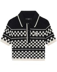 Amiri - Polo A Quadri - Lyst