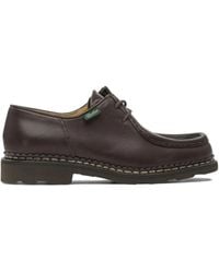 Paraboot - Leather Lace-Up Loafers - Lyst