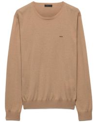 Prada - Superfine Wool Crew-Neck Sweater - Lyst
