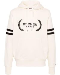 Tommy Hilfiger - Embroidered-logo Cotton Hoodie - Lyst