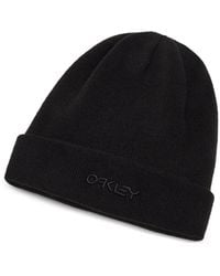 Oakley - Logo-Embroidered Ribbed Beanie Hat - Lyst