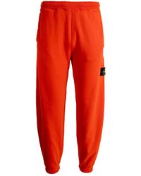 Stone Island - Brushed Fleece Track Pants - Lyst