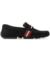 Bally Mocasines penny Pietro con rayas en contraste - Azul