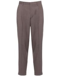 Briglia 1949 - Pleated Turn-Up Trousers - Lyst
