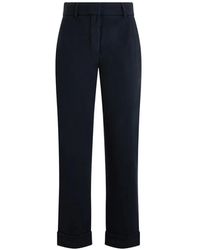 Moorer - Sabrina-Drl Hose Mit Umschlag - Lyst