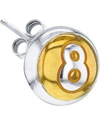 True Rocks - Eight Ball Ohrring - Lyst