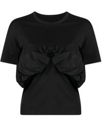 JNBY - Ruffled Short-Sleeve T-Shirt - Lyst