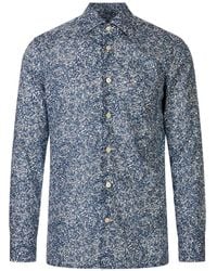Kiton - Chemise Fleurie À Manches Longues - Lyst