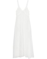 Seventy - Midi-Jurk Met V-Hals - Lyst