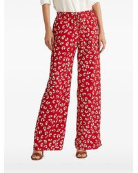 Ralph Lauren - Pantalones Con Motivo Floral Y Cordones - Lyst
