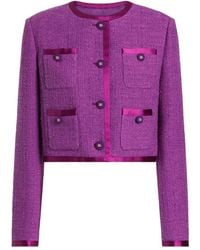 Dolce & Gabbana - Cotton And Silk-Blend Tweed Jacket - Lyst