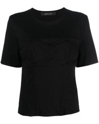 FEDERICA TOSI - Moulded-cup Cotton T-shirt - Lyst