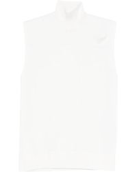 TOTEME - Turtleneck Sleeveless Top - Lyst