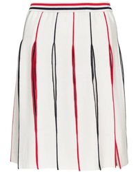 Thom Browne - Crochet-Stitch Variegated-Stripe Skirt - Lyst